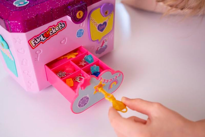 FUNLOCKETS - Meine geheime Schmuckbox mit Sprachrekorder - elektronische Schmuckbox - Koffer zum Auf