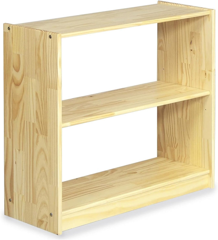 IDIMEX Standregal mit 3 Böden, praktisches Bücherregal aus massiver Kiefer in Natur, Schlichtes Büro
