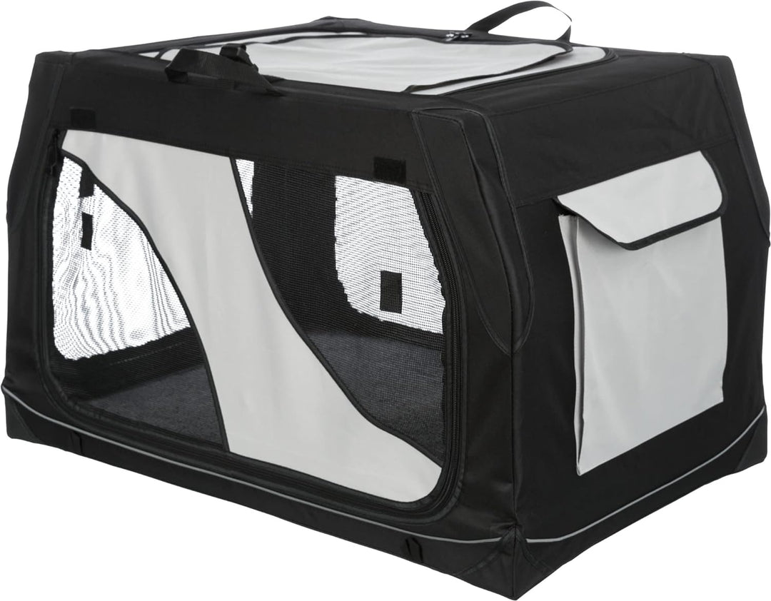 Trixie 39722 Mobile Kennel Vario 30, S–M: 76 × 48 × 51 cm L 76 x B 51 x H 48 cm, L 76 x B 51 x H 48