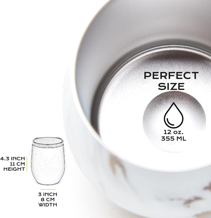 balibetov - Neu - Modernes Yerba Mate Gourd Set (Mate Tasse) - Doppelwandiger 18/8 Edelstahl Enthält