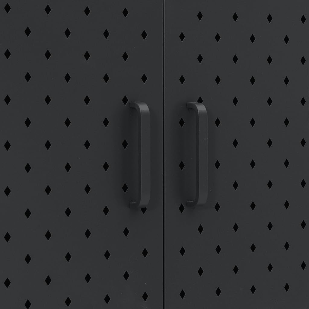 vidaXL Sideboard 2 Türen Kommode Anrichte Beistellschrank Schrank Mehrzweckschrank Standschrank Stah