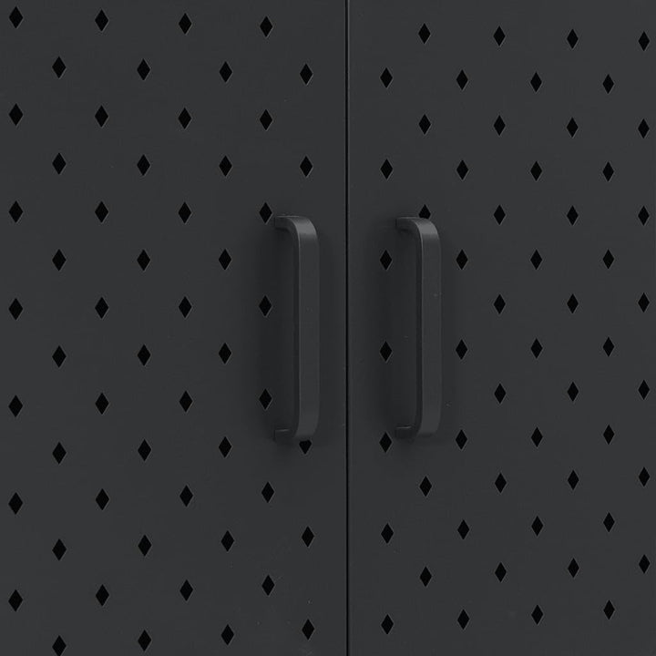 vidaXL Sideboard 2 Türen Kommode Anrichte Beistellschrank Schrank Mehrzweckschrank Standschrank Stah
