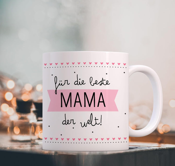 OWLBOOK® Tasse Beste Mama mit Foto selbst gestalten | Fototasse mit eigenem Bild | Geschenke Geburts