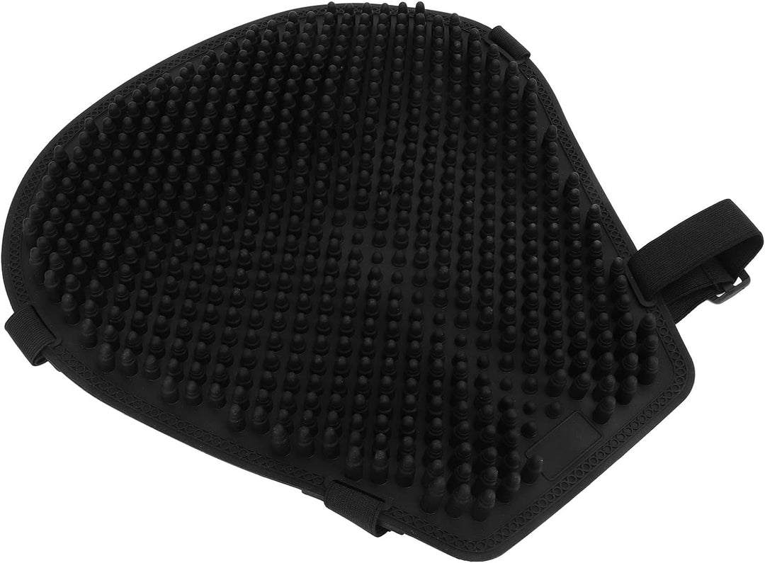 Motorrad-Gel-Sitzkissen, Universelle Abkühlung, Stossdämpfung, Druckentlastung, Schwarzer Sitzbezug