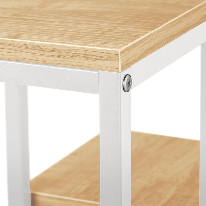 Relaxdays Blumentreppe, 4 Ablagen, HxBxT: 80 x 40 x 40 cm, platzsparend, Stahl und MDF, Design Blume