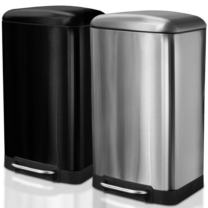 casa pura Design Tretmülleimer Cubo mit Absenkautomatik | 30 Liter | Abfalleimer mit Softclose Decke