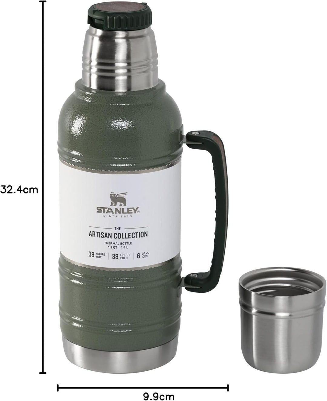 Stanley Artisan Thermal Bottle 1,4 L Hammertone Green