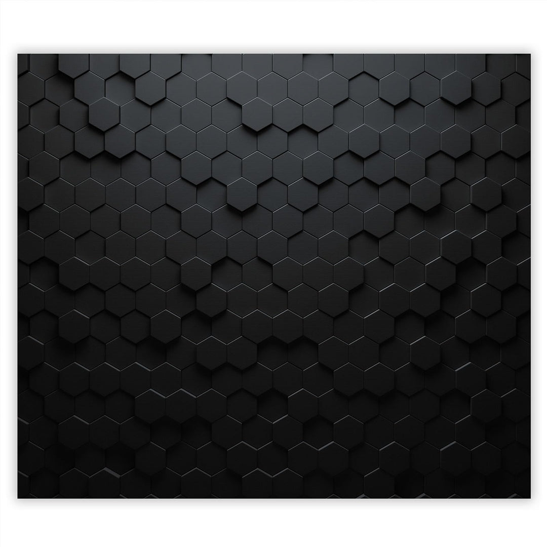 SmartDecoration Herdabdeckplatte Ceranfeldabdeckung aus Glas 60x52 cm Einteilig Motiv "Sechsecke" Sc