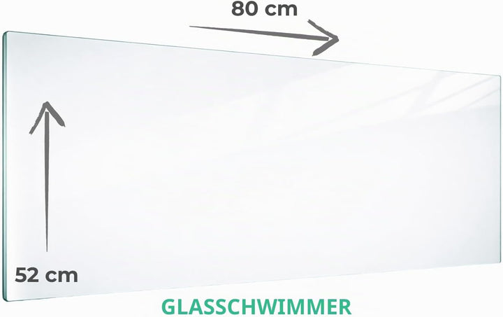 TMK | Herdabdeckplatte 80x52 cm 1-teilig | Ceranfeldabdeckung Induktion Herdschutz | Spritzschutz Gl