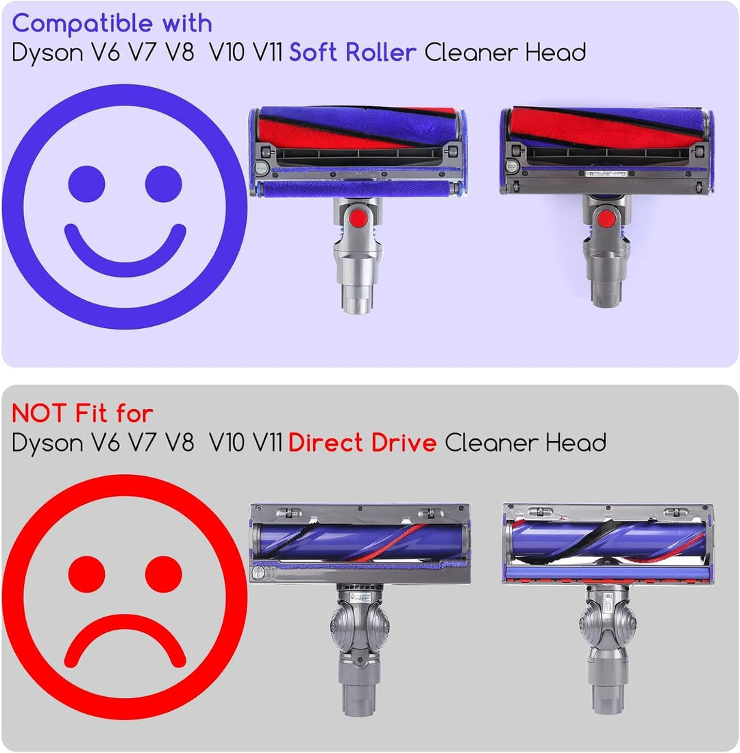 Bürste Ersatzbürste für Dyson V6 V7 V8 V10 V11 Ersatzteile, Softwalze für Dyson Staubsauger Zubehör