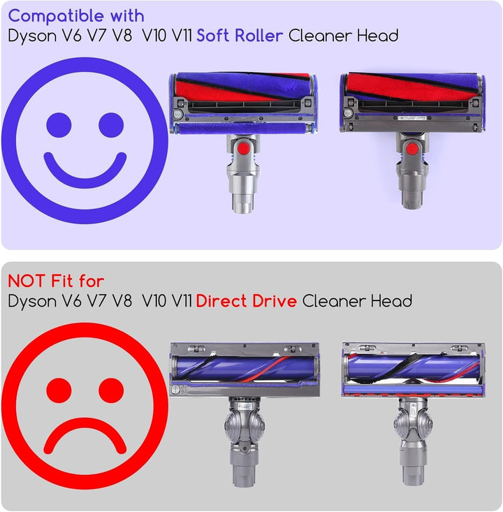 Bürste Ersatzbürste für Dyson V6 V7 V8 V10 V11 Ersatzteile, Softwalze für Dyson Staubsauger Zubehör