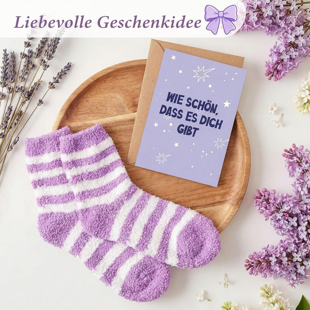 Geschenke für Frauen, Lila Kleine Aufmerksamkeit für Freundin, Liebevolles Geschenkset für Geburtsta