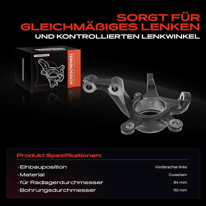 Frankberg Achsschenkel Vorne Links Kompatibel mit A-Klasse B-Klasse W169 W245 150 160 170 180 200 1.