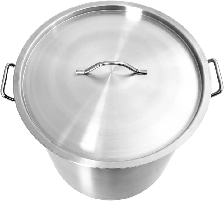 vidaXL Suppentopf mit 2 Griffen Kochtopf Universaltopf Induktion Topf Spaghettitopf Induktionstopf G