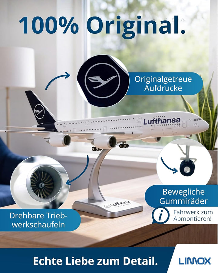 Limox Wings Lufthansa Airbus A380-800 Scale 1:200 | Neue Lufthansa LACKIERUNG |