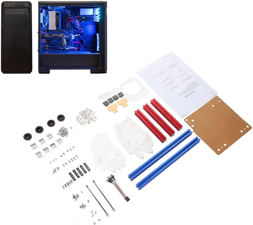 Dpofirs ITX Computer Open Case Bracket, Mini ITX PC Test Bench Open Air Frame Overclock Case Compute