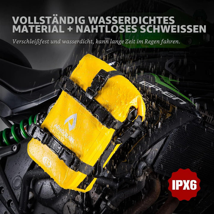 ARMOURAIN Motorrad Stossstangen Seitentasche Tasche Wasserdicht 6L Motor Sturzbügel Seitentaschen Ta