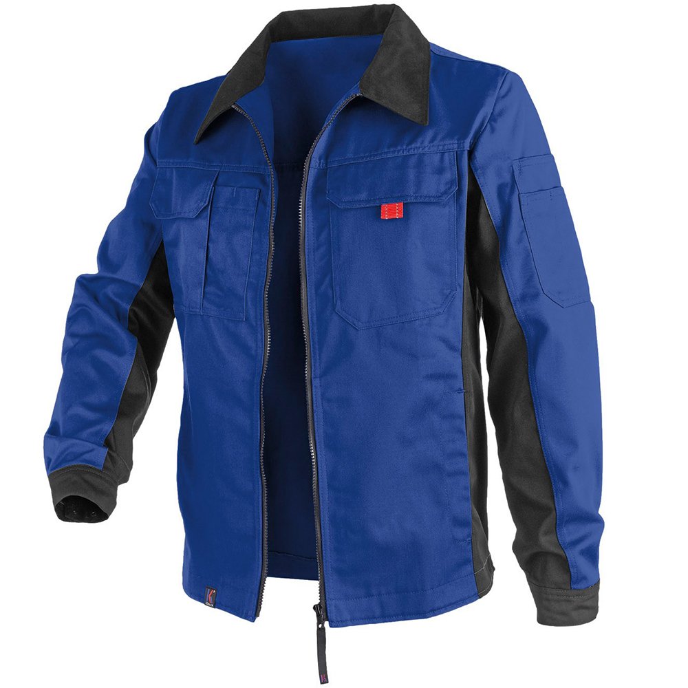 KÜBLER Workwear KÜBLER INNO PLUS Arbeitsjacke blau, Grösse 48, Unisex-Arbeitsjacke aus Mischgewebe,