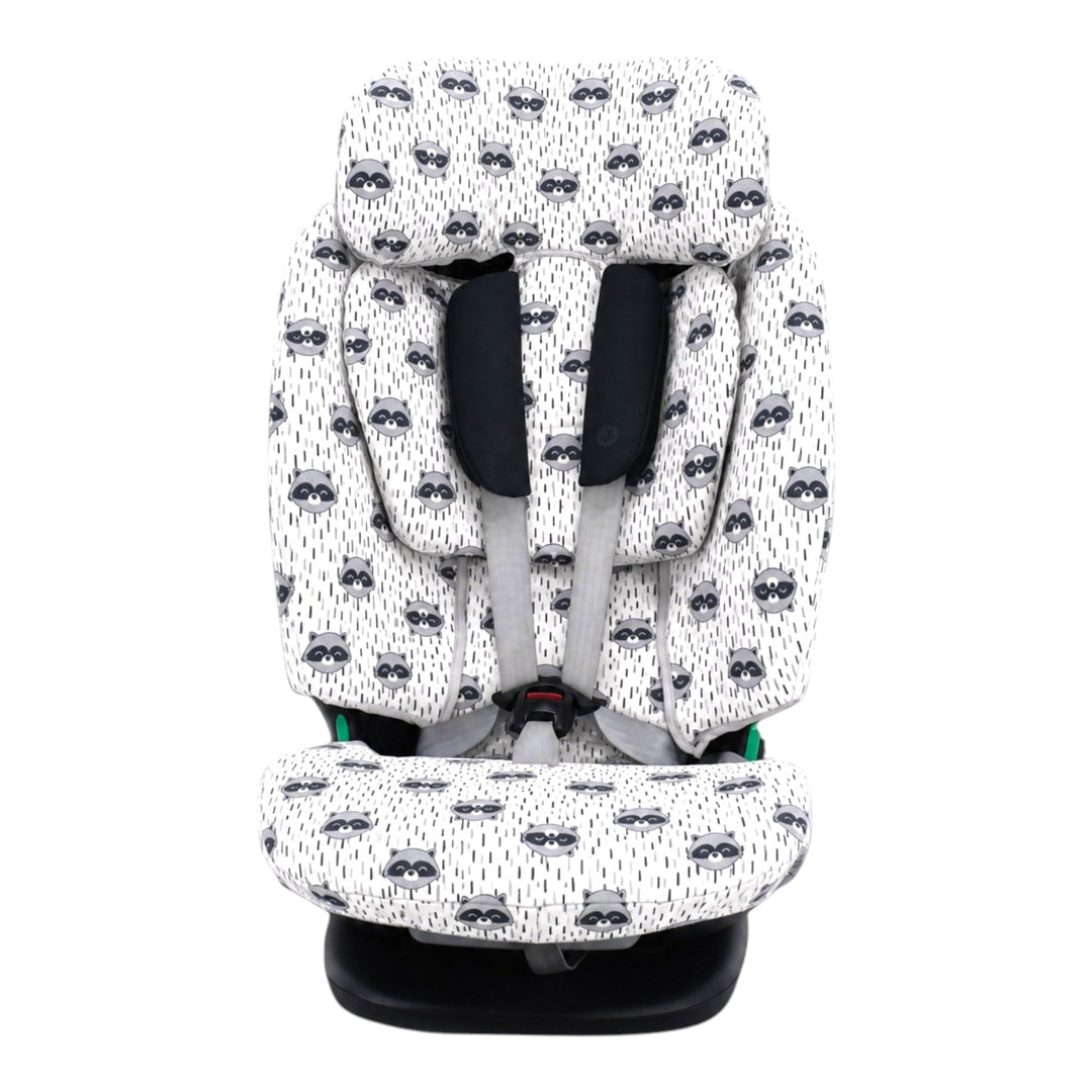JYOKO Kids Bezug kompatibel mit Bebeconfort, Maxi Cosi Titan Pro, aus Baumwolle (Raccoon) Titan Pro
