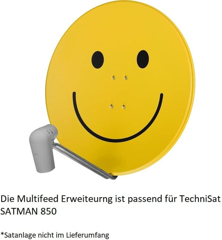 TechniSat Multifeed ASTRA/EUTELSAT – passend zu TechniSat SATMAN 850 (Multifeed Erweiterung aus Alum