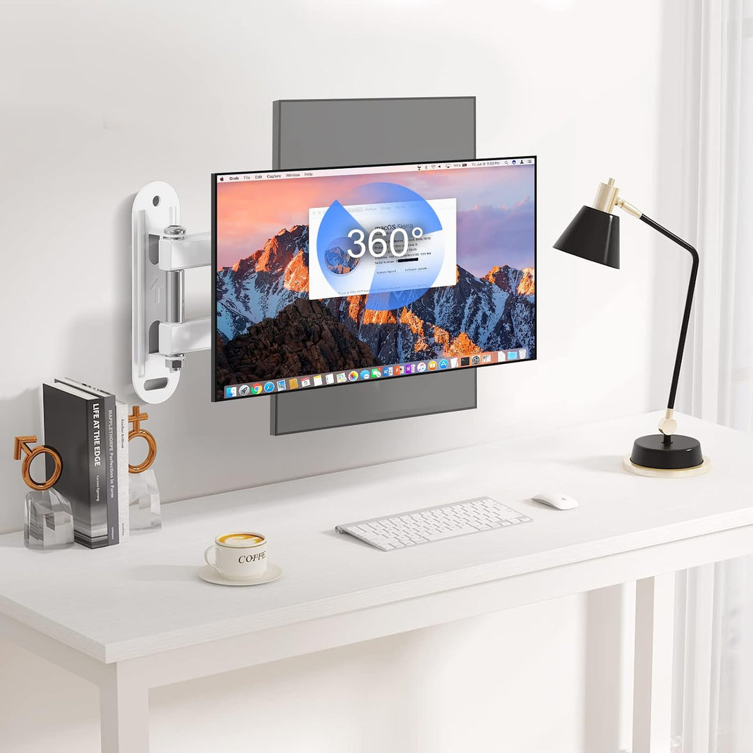 Suptek Fernseher Halterung, Schwenkbar für 15-32 Zoll VESA, TV Halterung bis zu 13Kg Weiss (MA2720W)