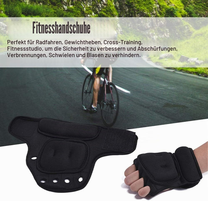 Gewichtete Handschuhe, 1 kg, Sandsack, Gewichtshandschuhe, Trainingshandschuhe mit Handgelenkstütze,
