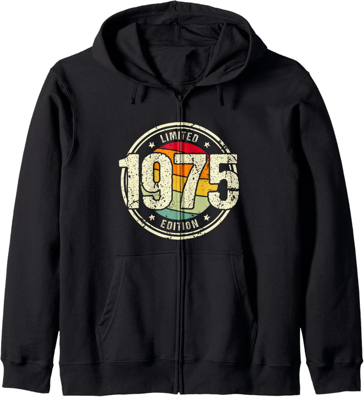 Retro 49 Jahre Jahrgang 1975 Limited Edition 49. Geburtstag Kapuzenjacke