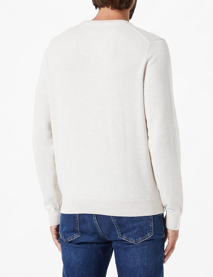Daniel Hechter Herren Knit Crewneck Strickpullover S Beige, S Beige