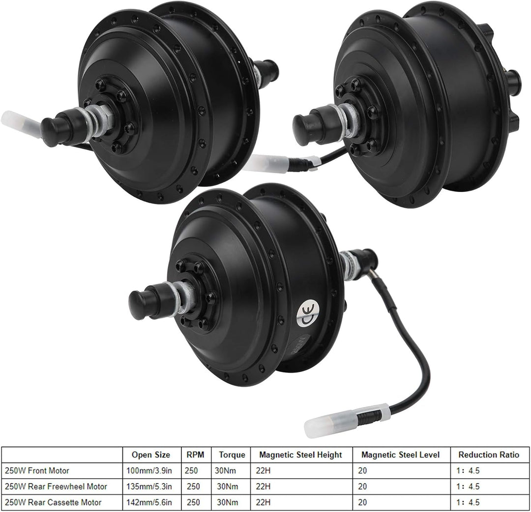 Alomejor 36V 250W Elektroradnabenmotor Ebike Bürstenloser Radnabenmotor Elektroroller Vorder- und Hi