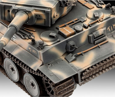 Revell Panzermodellbausatz Tiger I im Massstab 1:35, 24,1cm 05790, unlackiert