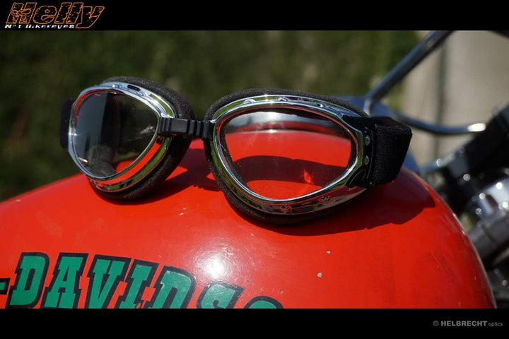 HELLY® - No.1 Bikereyes® | Motorradbrille, Bikerbrille | winddicht, gepolstert, beschlagfrei, HLT® S