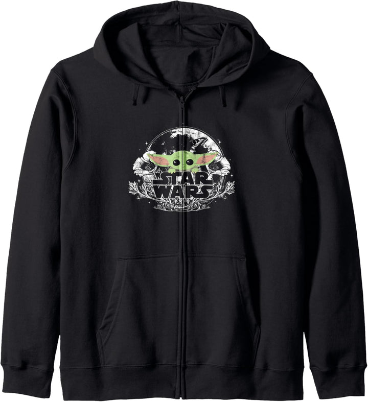 Star Wars The Mandalorian The Child Floral Kapuzenjacke