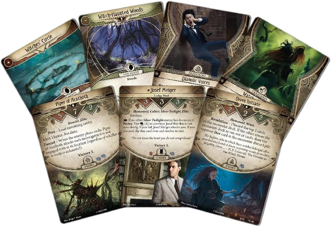 Fantasy Flight Games FFGAHC75 AHC75 Arkham Horror Kartenspiel, Mehrfarbig, M Klassisch, Klassisch