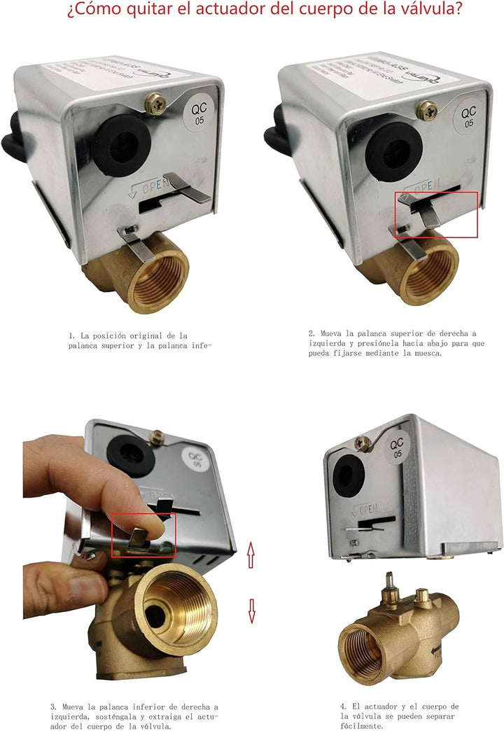 2 Wege Zonenventil 3/4 Zoll 2 Wege Ventil DN20 220V Motorisiertes Ventil 2 Drähte Normalerweise Gesc
