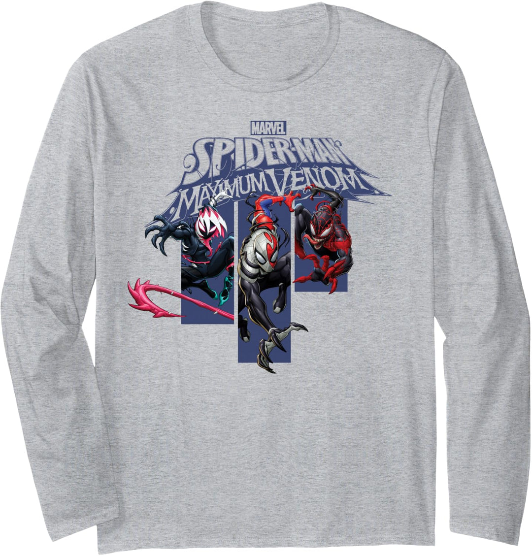 Marvel Spider-Man Maximum Venom Panels Langarmshirt