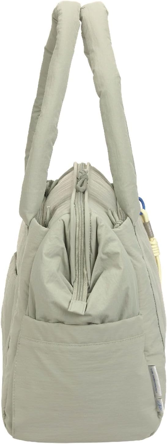 LÄSSIG Wickeltasche Schultertasche mit Laptopfach Yula Weekender Mint hellgrün
