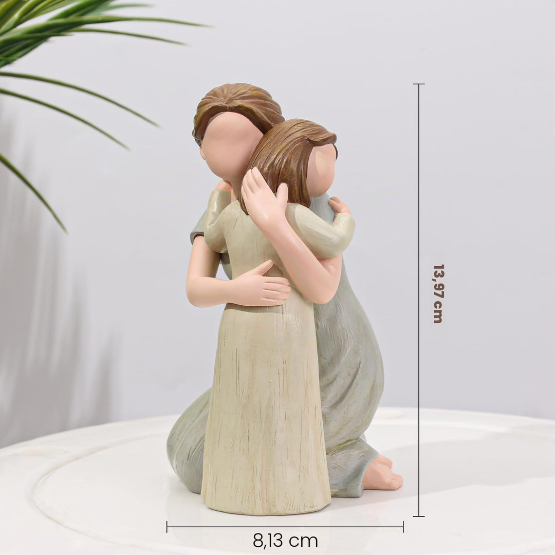 Carracci Mutter und Tochter Figuren, die grössten Bond Mutter und Tochter Statuen, Skulpturen handge