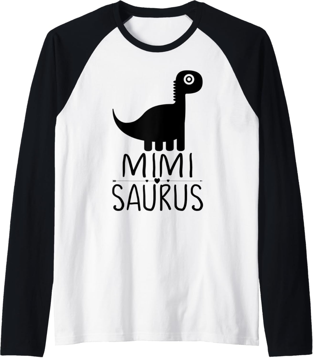 MimiSaurus Dinosaur T-Rex Baby Cute BabySaurus Mimi Saurus Raglan