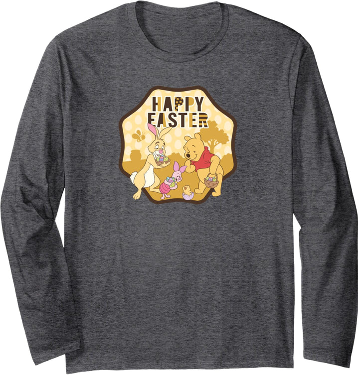 Disney Winnie the Pooh Rabbit Piglet Happy Easter Langarmshirt