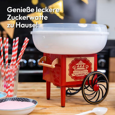 Gadgy Zuckerwattemaschine für zuhause - Zuckerwatte Maschine für Zucker oder Bonbons - Cotton Candy