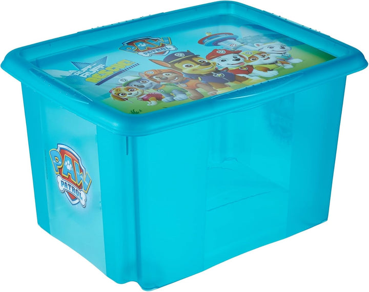 keeeper karolina 3x Paw Patrol Aufbewahrungsbox mit Deckel, Dreh- und stapelbar, Für Kinder, 30 l, F