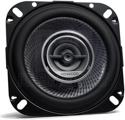 KENWOOD KFC-PS1096 3 Way Coaxial Speakers, 220W, 4", 10cm Schwarz, Schwarz