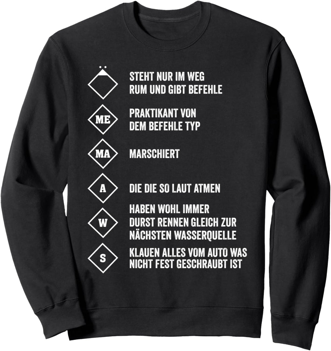 Feuerwehr lustige Löschgruppe Feuerwehrmann Sweatshirt
