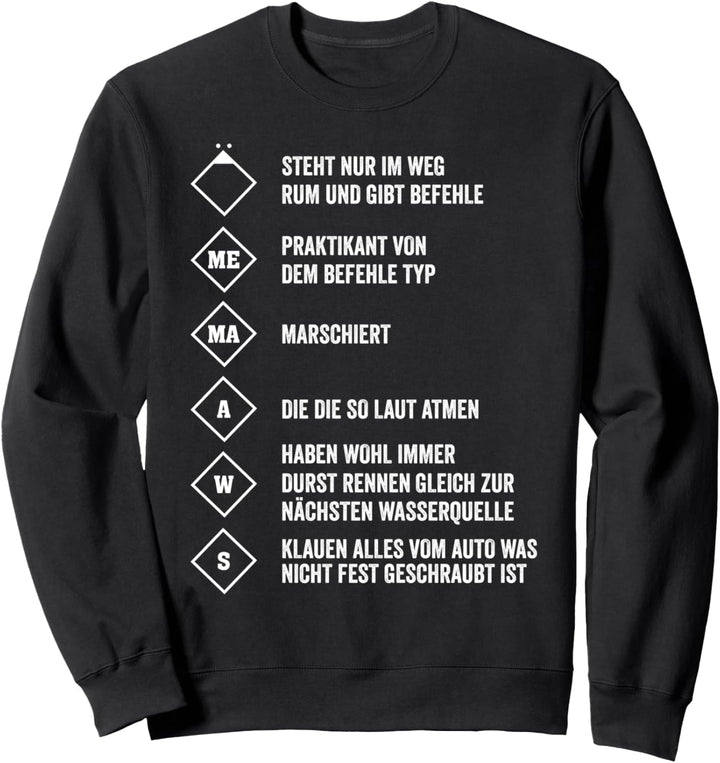 Feuerwehr lustige Löschgruppe Feuerwehrmann Sweatshirt