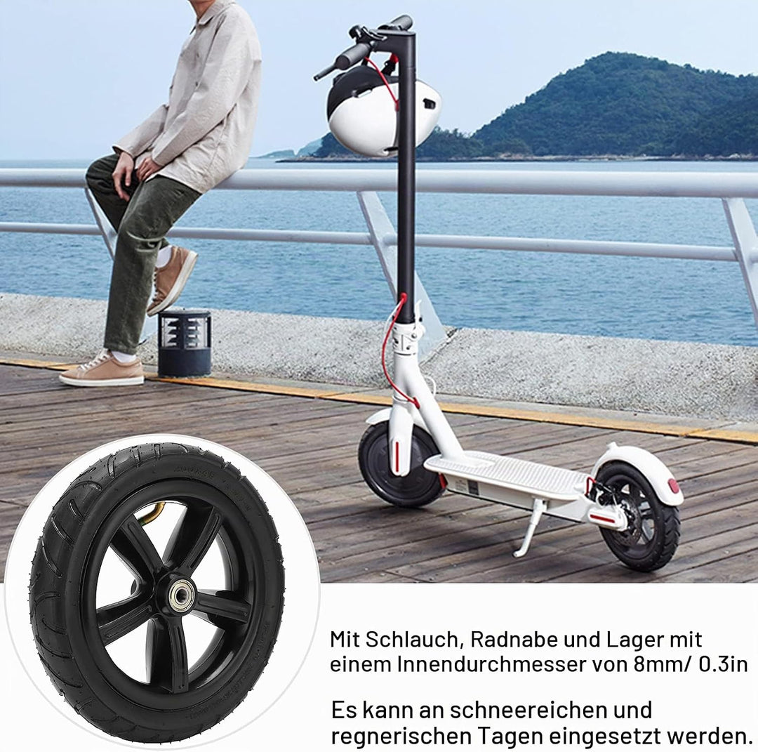 8 Zoll Reifen 200x45 Schlauch, 8 Zoll 200x45 Felge und Reifen Set Strong Grip Universal für Elektror
