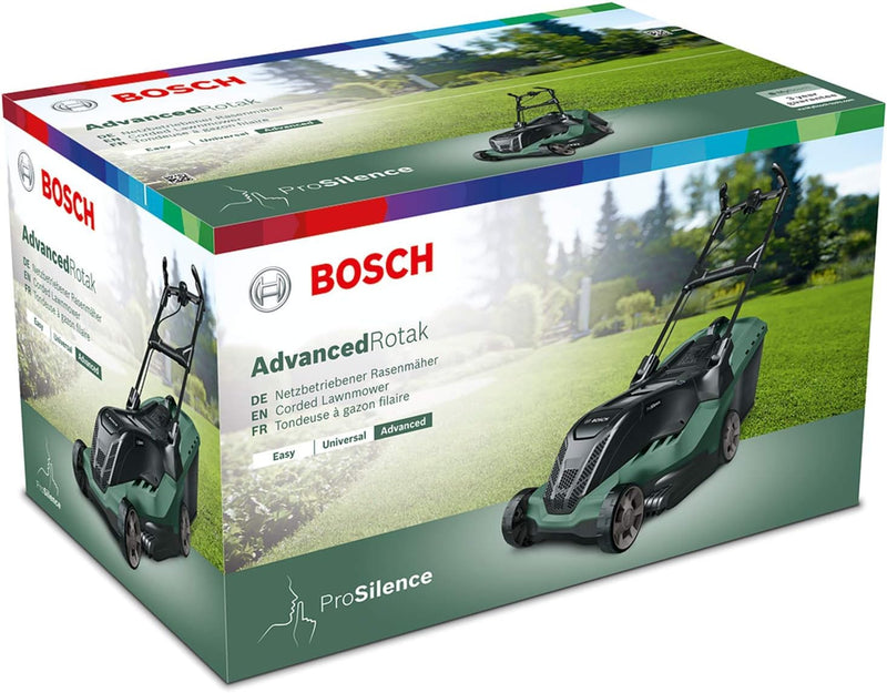 Bosch Rasenmäher AdvancedRotak 750 (1700 Watt, Schnittbreite: 44 cm, Rasenflächen bis 750 m², im Kar