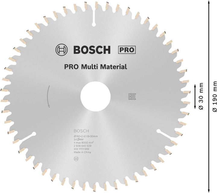 Bosch Accessories Bosch Professional 1x Kreissägeblatt Multi Material (für Multimaterial, Sägeblatt
