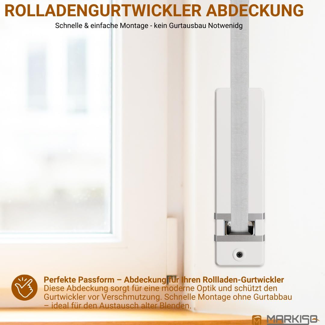 10er SET Gurtwicklerblende ohne Gurtausbau Lochabstand 160mm Blende für Gurt, Abdeckplatte 10 Stück,