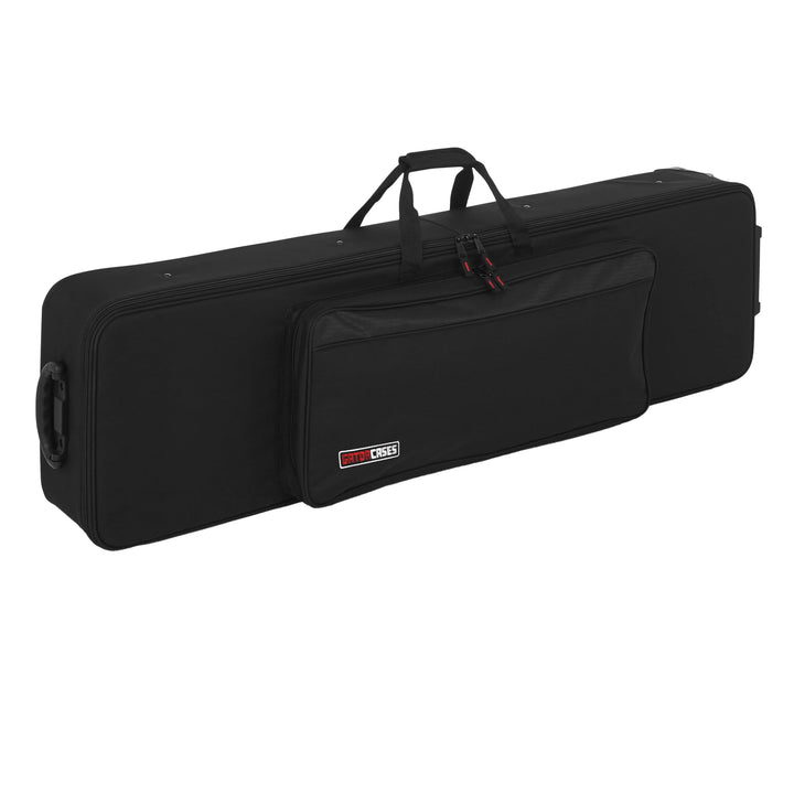 Gator Cases Leichter Keyboardkoffer mit Ziehgriff und Rollen; passend für Slim 76-Note Keyboards (GK