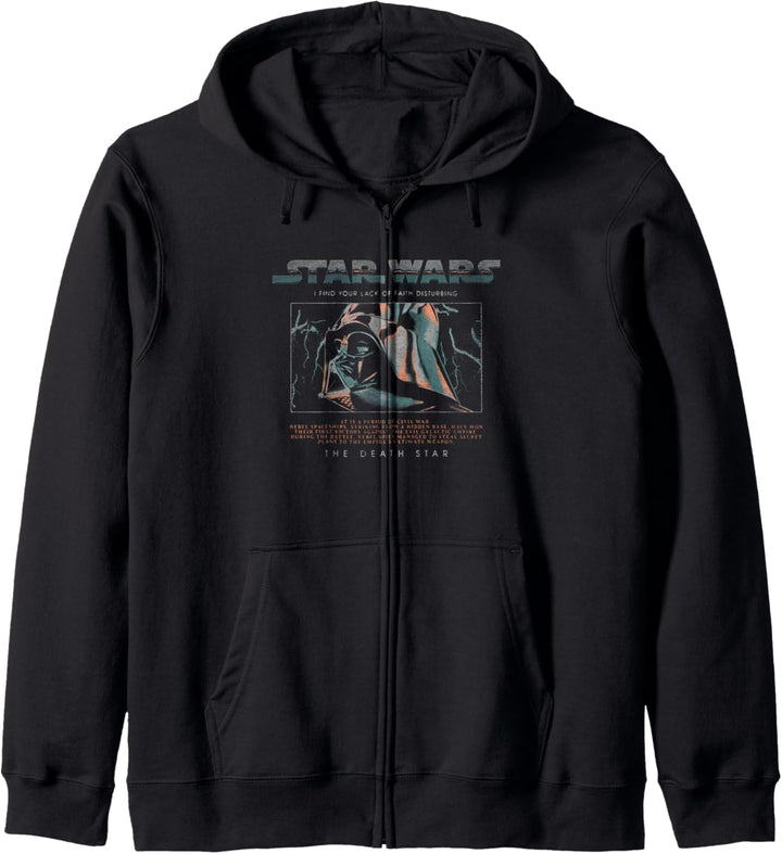 Star Wars Darth Vadar Lightning & Logo The Dark Side Kapuzenjacke